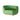 sofa cascade colette tissu bouclé couleur vert mousse avec base dorée