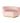 sofa cascade colette tissu bouclé couleur rose pastel avec base dorée