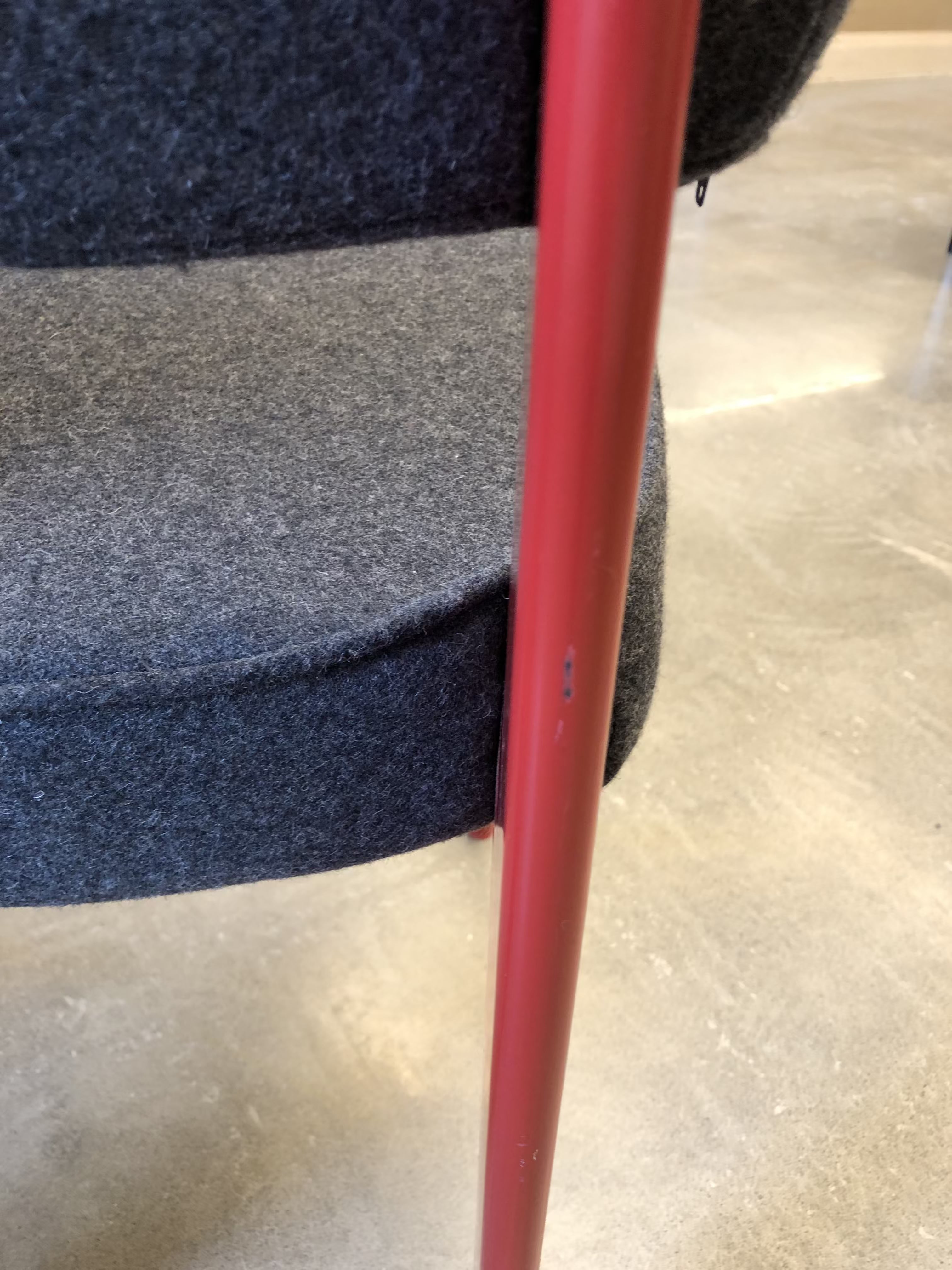 Floor Sample Standard Chair Upholstered Red