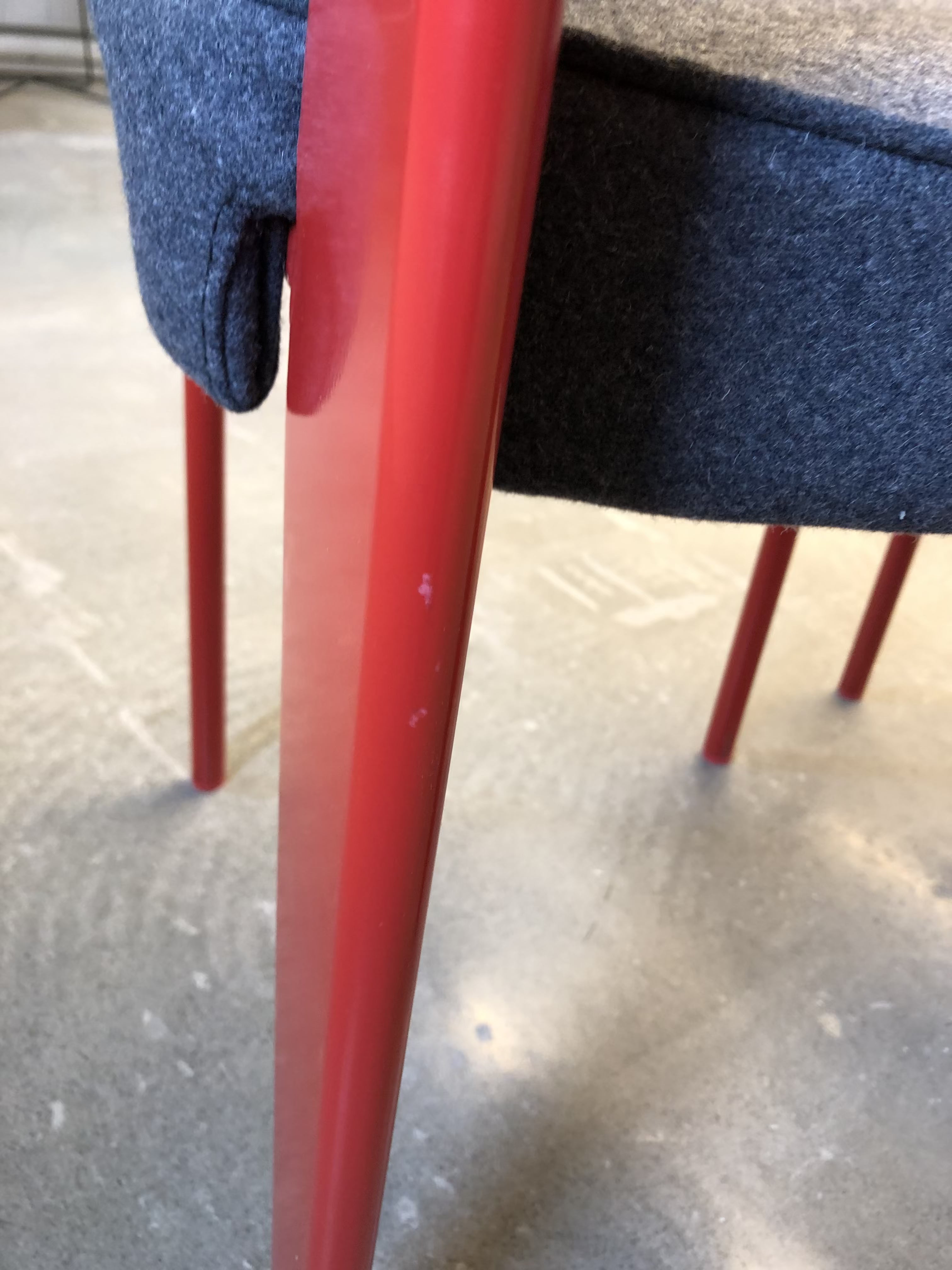 Floor Sample Standard Chair Upholstered Red