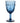 verre a pied visage bleu