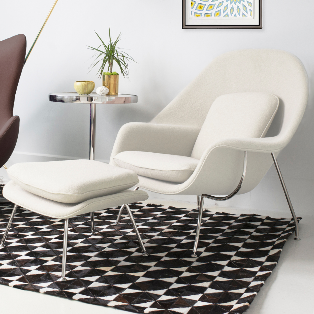 Womb chair boucle deals