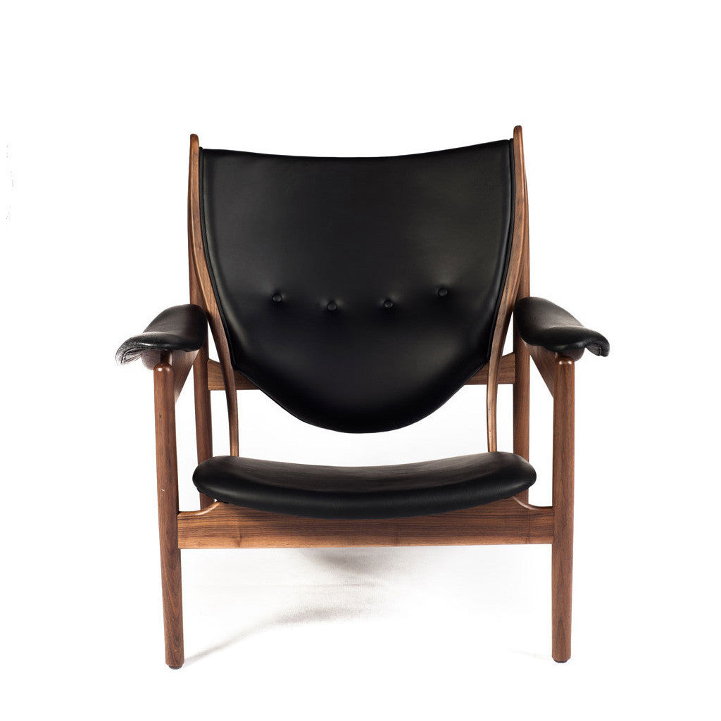chieftain lounge chair cuir leather fauteuil finn Juhl
