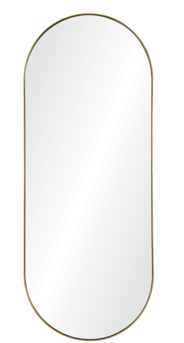 Gold Oval Mirror 