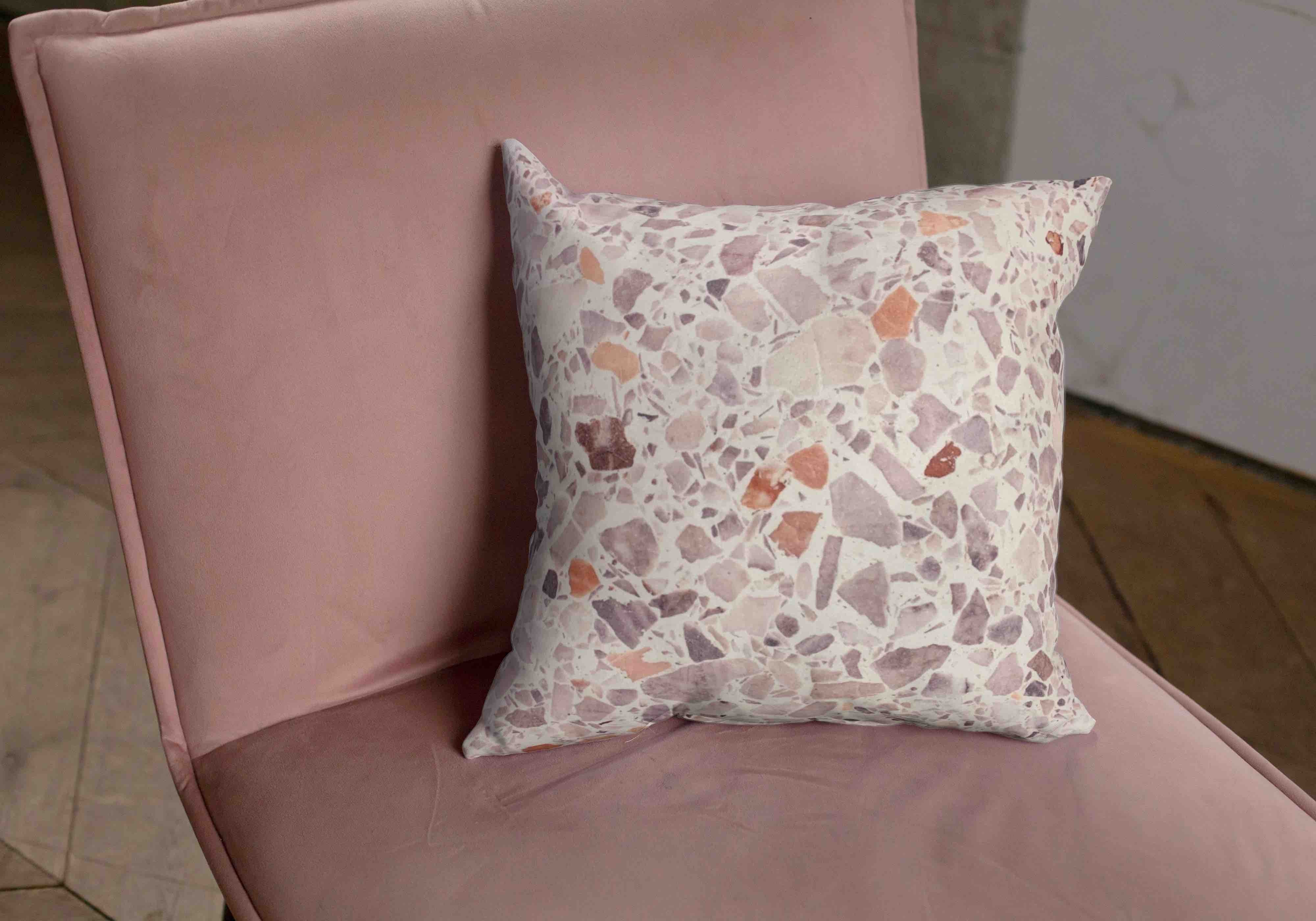 Terrazzo Cushion Purple