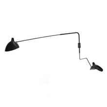 
                      
                        Load image into Gallery viewer, Serge Mouille Two-Arm Mounted Wall Lamp - Prunelle
                      
                    