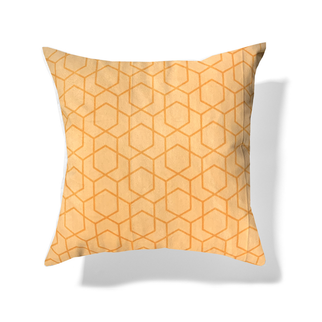 Yellow Patterned Cushion