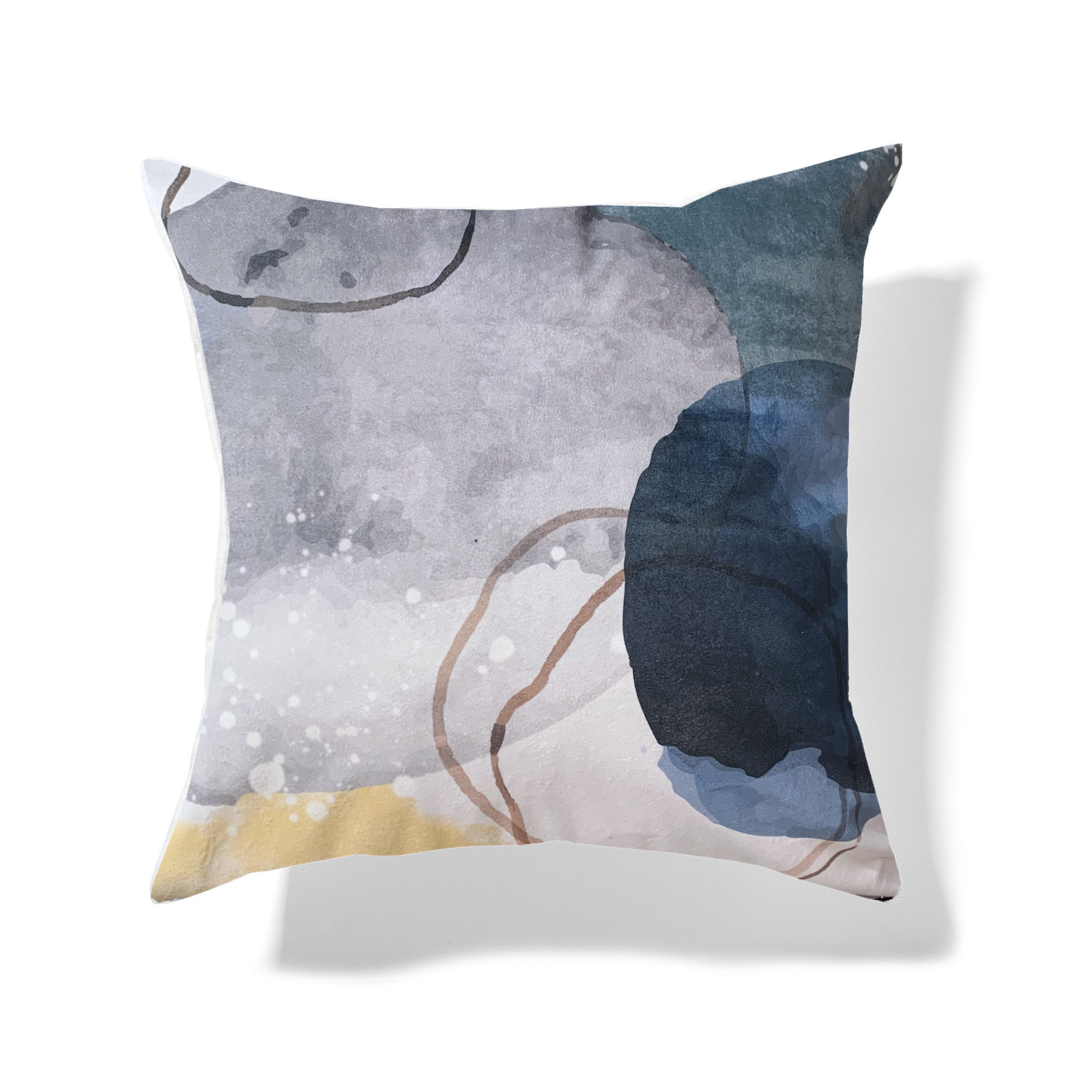 Turquoise Watercolor Cushion