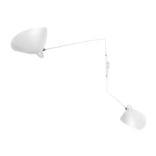 
                      
                        Load image into Gallery viewer, Serge Mouille Two-Arm Mounted Wall Lamp - Prunelle
                      
                    
